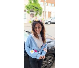 Coroniță cu Flori Artificiale pentru Păr – Accesoriul perfect pentru evenimente speciale