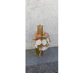Lumânare botez aurie