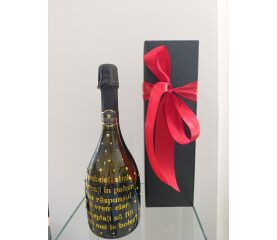 Sticlă cu Vin Spumant Personalizată pentru Nași – Cadou Elegant și Memorabil